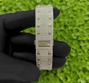 Reloj ZAWO HOUSE de Lujo Automático para Hombre, Estilo Hip Hop, con Moissanita VVS1, 41mm, 20mm, Acero Inoxidable, Deportivo, con Cristal y Agujas - Product Image 3