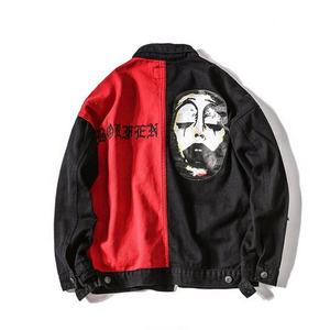 High Quality New Design <b>Jacket</b> Customize Logo Color <b>Men</b> Luxury Printed <b>Men</b> <b>Denim</b> <b>Jacket</b> - Product Image 4