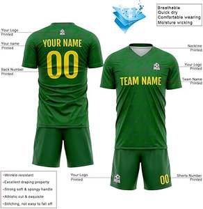 Uniforme de Fútbol de Último Diseño 100% Poliéster, Nuevo Estilo, Profesional para Adultos, Calidad Premium, Color Personalizado, Logotipo Personalizado, Unisex, Secado Rápido - Product Image 3