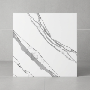 Azulejos de Porcelana Gris Efecto Madera 600x600mm, Acabado Brillante, Garantía de 4 Años, 10mm de Grosor, Diseño de Suelo Interior de Lujo - Product Image 2
