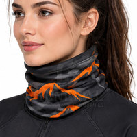 Cache-cou thermique léger personnalisé pour l'hiver, cache-visage doux, écharpe de ski en polyester/coton pour le ski