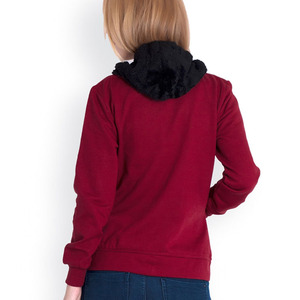 Sudadera con Capucha para Mujer al por Mayor, 100% Algodón, Ecológica, Transpirable, Personalizable, Color Sólido, Estilo Urbano - Product Image 4