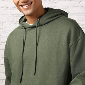 Sweat-shirts décontractés pour hommes, fabriqués en usine OEM, surdimensionnés, avec logo personnalisé imprimé en relief, pour hommes, sweat-shirts chauffants - Product Image 2