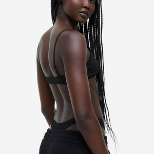 Ensemble de culottes string sans armatures en spandex écologique taille haute sexy pour femme avec logo personnalisé de qualité supérieure - Product Image 5