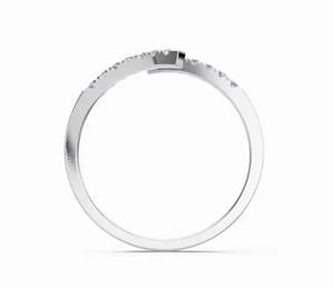 Elegante Anillo de Diamantes Divididos Elaborado en Oro de 9kt, 14kt o 18kt Disponible en Oro Amarillo, Oro Rosa o Oro Blanco con un Peso Total de 0.159 Quilates - Product Image 4