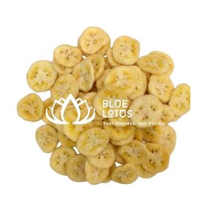 Produit phare : Tranches de banane Namwa, frites sous vide, faible teneur en humidité, chips de fruits séchés, collation croustillante, origine Vietnam - Product Image 1