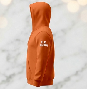 Top Selling Sustainable Light Orange Color Custom Chenille Embroidery Logo Patch Professional Premium Quality <b>Hoodie</b> - Product Image 2