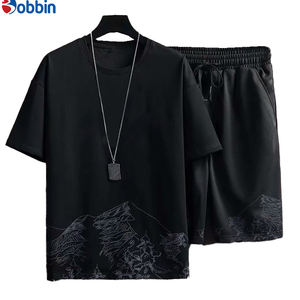 Conjunto Deportivo Cómodo Unisex, Conjunto Corto para Hombre, Nueva Colección de Verano, Personalizado, Conjunto Deportivo para Hombre de Talla Grande, Transpirable - Product Image 1