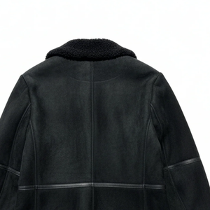 Premium <b>Men's</b> Leather <b>Shearling</b> Winter <b>Jacket</b> Genuine Sheepskin Fur Aviator Coat Luxury Warm Durable Style Wear - Product Image 3