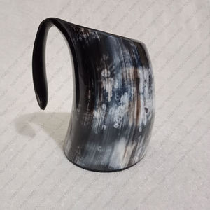 Authentique Chope Viking Faite à la Main en Corne de Bœuf Naturelle, Verre à Boire, Chope à Bière, Ale, Méad, Nouvelle Artisanat Populaire, Écologique, Vintage, Médiéval - Product Image 5