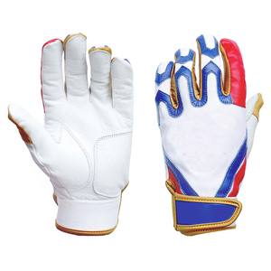 Wholesale Professional Baseball Batting Gloves Custom Logo Leather Baseball Batting Gloves Anti-Slip Grip Batting Gloves - Product Image 5