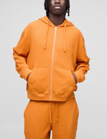 Ensemble de survêtement pour homme en coton épais personnalisé, comprenant un sweat à capuche zippé et un pantalon de survêtement à jambes larges, coupe décontractée, style streetwear urbain minimaliste