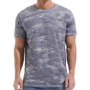 Camiseta Tie Dye Deportiva, Nueva Moda Juvenil, Colores Dulces, Camiseta Tie Dye para Hombre con Logotipo Personalizado - Product Image 2