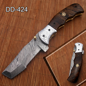 New 2026 OEM Based Customized Handmade Stainless Steel Fixed Blade <b>Clip</b> Point Pocket Knife Wood Handle DIY Grade Outdoor Tracker - Product Image 4