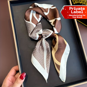 Écharpe en satin de coton, bandana, impression personnalisée, unisexe, multifonctionnelle, respirante, de haute qualité, pour femme, foulard pour la tête, usage quotidien - Product Image 5