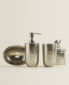 Juego de accesorios de baño de acero inoxidable para almacenamiento de cosméticos, organización de tocador y estilo elegante para el baño - Product Image 6