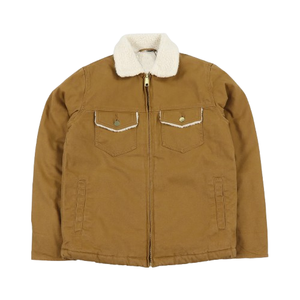Heavy Duty Men's <b>Canvas</b> <b>Jacket</b> With Sherpa Fleece Collar Winter Warm Fleece Lined Workwear <b>Jacket</b> - Product Image 1