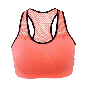 Sujetador deportivo de alto impacto para mujer de talla grande con diseño de tiras cruzadas en la espalda, material de elastano/poliéster para fitness - Product Image 4