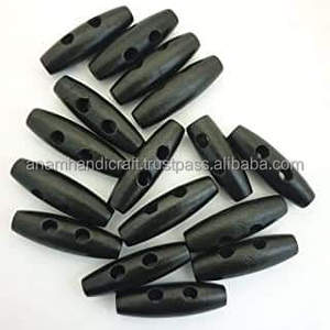 100% natural hecho a mano personalizado cuerno negro de búfalo puro alterna puntas para ropa y otros de la India. - Product Image 4