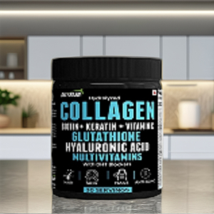 COLLAGÈNE MARIN HYDROLYSÉ BIOTINE VITAMINE C ZINC KÉRATINE MULTIVITAMINES 60 Capsules en Litchi Pack pour Adultes Pas Femmes Enceintes - Product Image 1