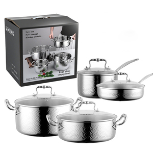 Classic Woks <b>Set</b> With Professional Cooking Style Durable Construction Spacious Cooking Area Comfortable Handles - Product Image 3