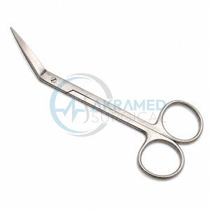 Tijeras Quirúrgicas Anguladas Iris de 12 cm, Tijeras para Perforación de Encías, Instrumento Quirúrgico de Acero Inoxidable - Product Image 5