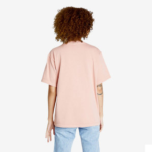 Camiseta de algodón para mujer con cuello redondo y hombros caídos - Product Image 3