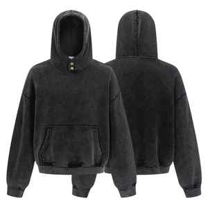 เสื้อฮู้ดผ้าฟลีซเนื้อนุ่มคุณภาพสูง 370gsm ผ้าฝ้ายและโพลีเอสเตอร์  แบบสวมหัว  ลายบาติก  สำหรับผู้ชาย - Product Image 6