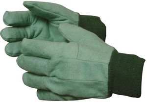 Guantes de trabajo de 24oz, verdes, de forro polar, con puño de punto, para trabajo pesado, cálidos y de seguridad, al por mayor - Product Image 4