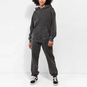 Sudaderas con Hombros Descubiertos con Efecto Ácido para Mujer, Sudaderas Extra Grandes con Efecto Ácido para Mujer con Colores y Logotipo Personalizados - Product Image 2