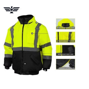 Hi Vis Reflective Flame Retardant Breathable Cotton Safety <b>Work</b> Pants <b>Waterproof</b> High Visibility Workwear Construction - Product Image 3