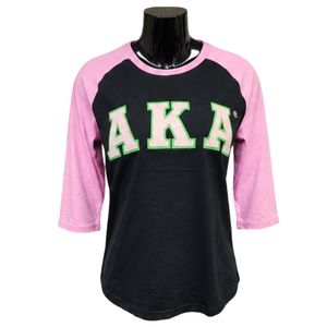 Camiseta de Béisbol Rosa y Negra para Mujer, Manga Raglán, Jersey Deportivo Casual con Botones al Frente, Diseño con Letras Bordadas, Moda - Product Image 2