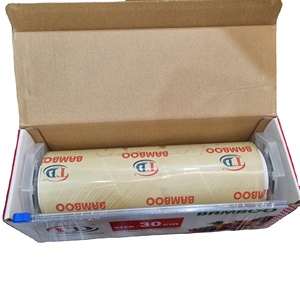 ฟิล์มห่ออาหารทำจากพีวีซี2024ขนาด30ซม. * 40ม. * 10mic แบบใช้แล้วทิ้งผู้ผลิตจากเวียดนาม - Product Image 1