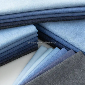6oz/13.8oz Baumwoll-Polyester-Slub-Denim-Stoff 16+12SB*250D Enzym-Stein-Tie-Dye-bedruckter Fischgrät-Chambray – Direkt vom Hersteller - Product Image 5