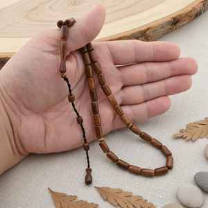 Tasbih en bois, Masbaha, perles de prière musulmanes, Tasbih musulman pour la prière, compteur de 100 Dana - Product Image 5