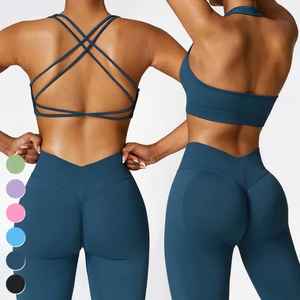 Conjunto de Yoga para Mujer 2026, Venta Directa de Fábrica, Ropa Deportiva para Yoga, Conjunto de Yoga de Cintura Alta para Mujer - Product Image 4