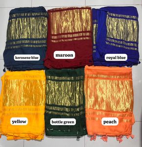 Premium Modal Silk Plain Dyed Saree With Elegant <b>Tissue</b> Pallu Soft Fabric Designer Ethnic Wear <b>Wedding</b> Party Festive Collection - Product Image 3