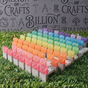 Billion Of Crafts – ensemble de blocs de dominos en résine colorée, 120 pièces, jouet de construction pour garçons et filles de 3 ans et plus, jeu éducatif créatif - Product Image 4