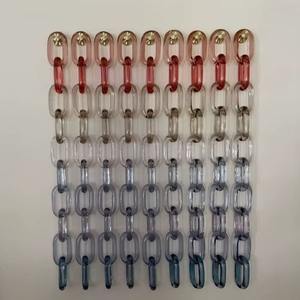 Cadenas de Resina Plegables Ecológicas y Coloridas, Resistentes al Agua, con Eslabones Grandes, para Bodas, Fiestas, Celebraciones y Decoración del Hogar - Product Image 2