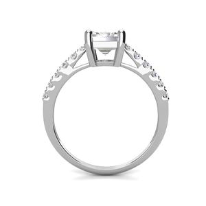 Fine Women Jewelry 925 Silver 18ct Gold Plated <span class=keywords><strong>GRA</strong></span> Certified Emerald Cut Moissanite Baguette Ring Destiny Jewellery - Product Image 3