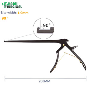Pinza Kerrison de Acero Inoxidable, Manual, Negra, 90 Grados, Ancho de Mordida 1.0 mm, Certificación CE, Instrumento de Cirugía General y Ortopedia - Product Image 1