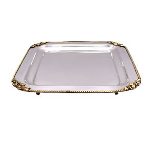 Bandeja de Servicio Decorativa de Metal Premium, Moderna, para el Hogar, Vestíbulo de Hotel y Restaurantes de Alta Cocina, Decoración para Hotel, Hogar y Restaurante - Product Image 2