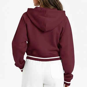 Sudaderas con capucha para mujer, OEM ODM, personalizadas, tallas grandes, hombros caídos, peso pesado, transpirables, ajuste holgado, ecológicas, con logo personalizado, cómodas - Product Image 3
