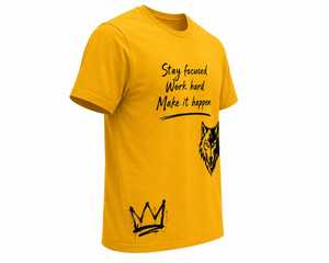 <b>Men's</b> Hip Hop Oversized T-Shirt 100% Cotton Short Sleeve <b>Animal</b> Print Front Logo Breathable - Product Image 4