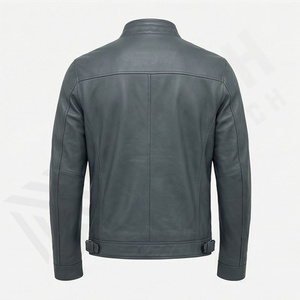 Chaqueta de Cuero Personalizada para Hombre, de Alta Calidad, Piel de Oveja Genuina, Equipo de Motociclismo, Ropa Protectora, Color Personalizado - Product Image 2