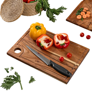 Tabla de Cortar de Madera Natural para Cocina, Tabla de Preparación de Alimentos para Frutas, Verduras, Carne, Pan, Queso, Hogar - Product Image 5