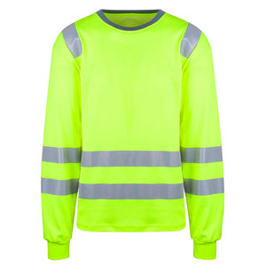 Vêtements de travail haute visibilité pour hommes grandes tailles, t-shirts réfléchissants à manches longues pour ouvriers du bâtiment, en vente - Product Image 1