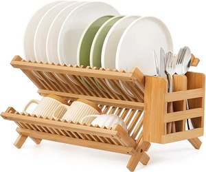 Étagère de rangement moderne en bois massif, non pliable, pour accessoires de cuisine, support décoratif en bois - Product Image 6