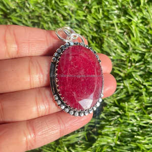 Colgante hecho a mano de Plata de Ley 925, forma de amante de piedras preciosas para compromiso, piedra natal chapada en plata, joyería de boda, regalo para ella - Product Image 4