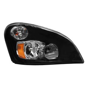 Faro a LED per Freightliner Cascadia 2008-2017, gruppo ottico nero con lente trasparente, compatibile lato passeggero/destra - Product Image 1